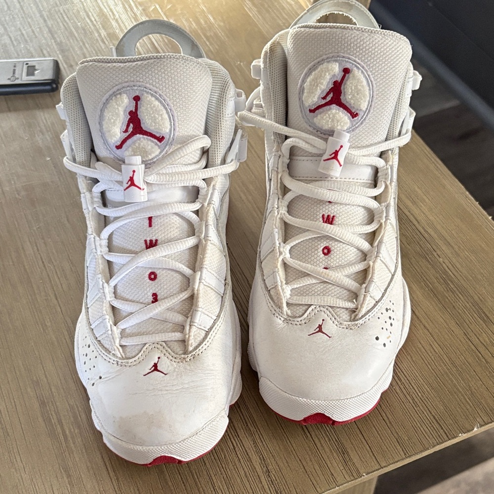 Jordan Kids Sneakers White and Red